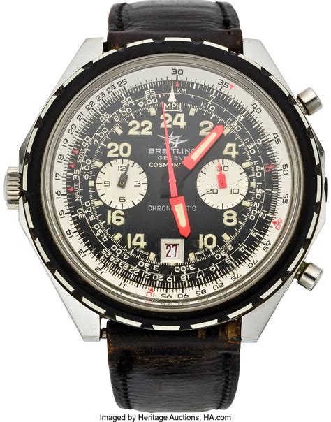 breitling cosmonaute auction|Breitling cosmonaute 24 hr watch.